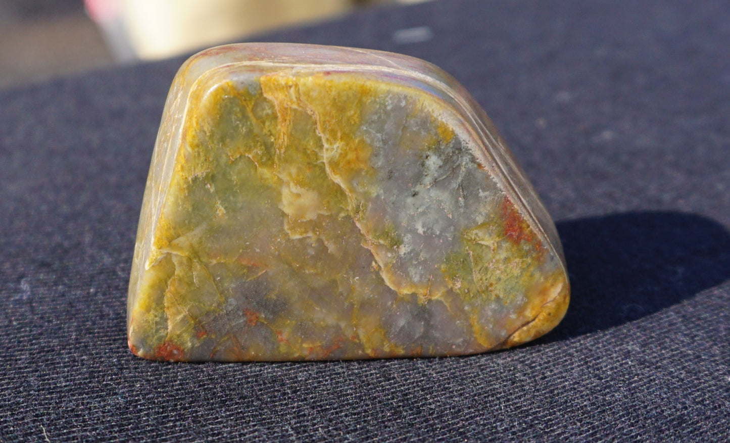 Hand-Cut & Polished Bucca Jasper Stone – 5.8cm