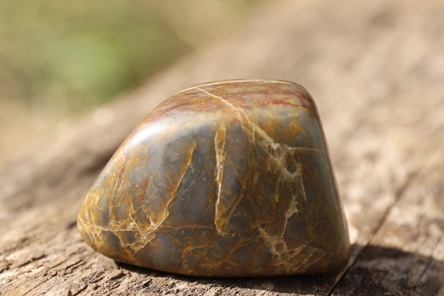 Hand-Cut & Polished Bucca Jasper Stone – 5.8cm