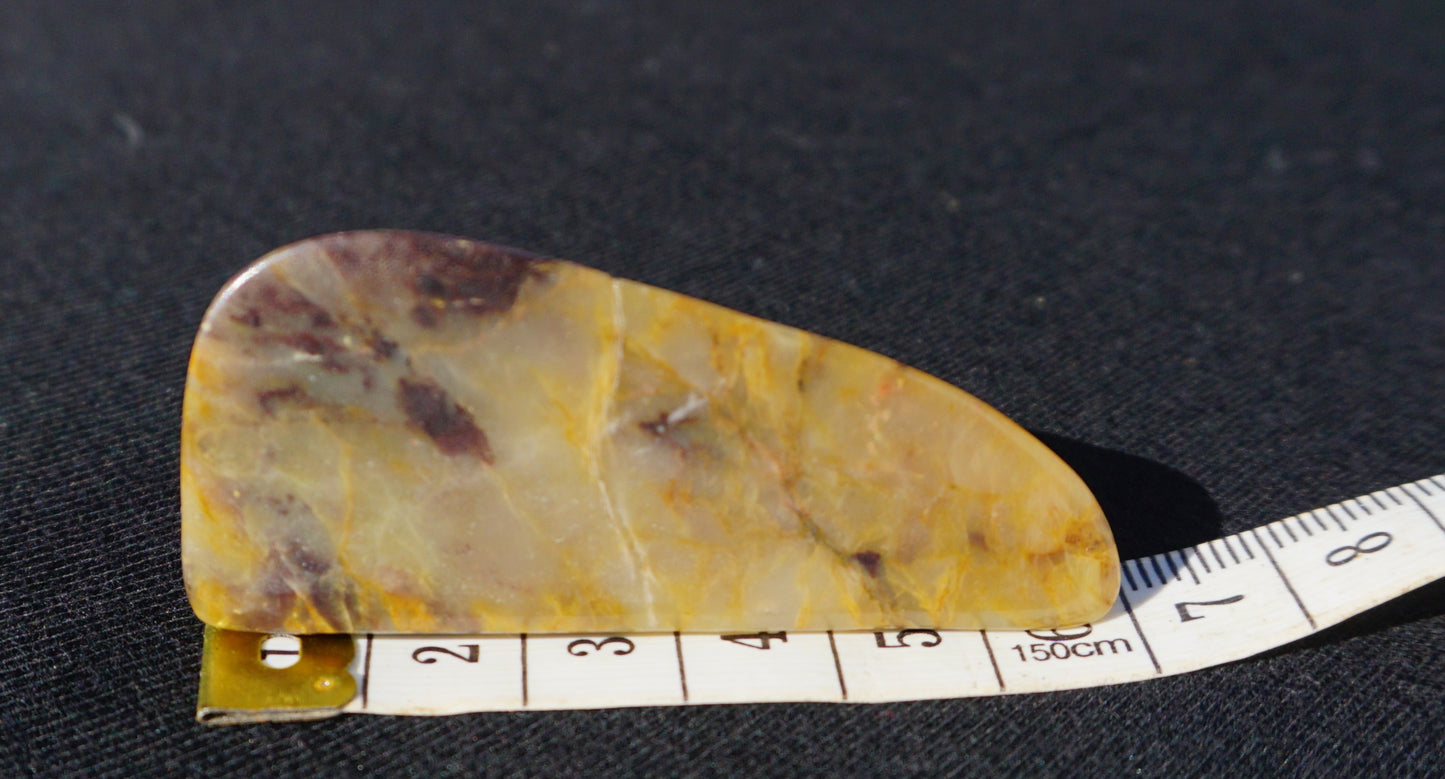 Hand-Cut & Polished Bucca Jasper Freeform Display Stone – 5.8cm