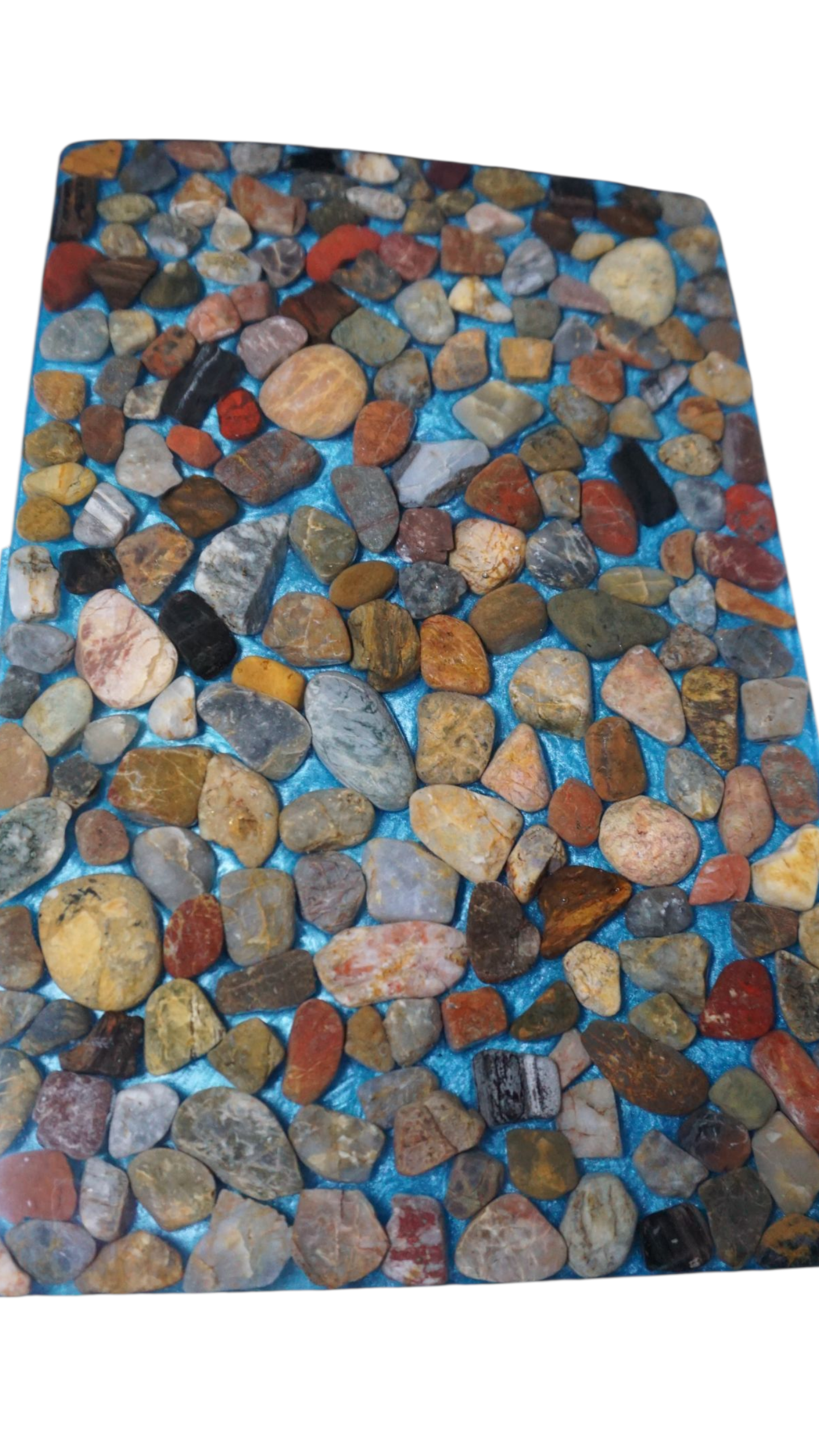 Handmade Resin Gemstone Decor Board – Ocean Blue